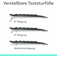 Wireless MK540 Kabellose Tastatur & Maus QWERTZ-Layout mit langlebiger Batterielaufzeit