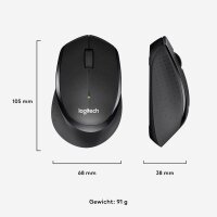 M330 Silent Click Wireless Maus – Ideal für ruhige Büros und geräuschsensibles Arbeiten