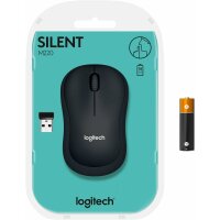 Logitech M220 SILENT Kabellose Maus, 2,4 GHz mit USB-Empfänger, 1000 DPI Optical Tracking