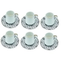 Serie Chalisa Kaffee-Set mit 12 Teilen und 190 ml Eleganz...