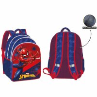 Spiderman Schulrucksack Rucksack mit drei Fächern...