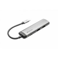 Hub, Multiport, 2x USB 3.0-A, HDMI 4K - USB-C®...