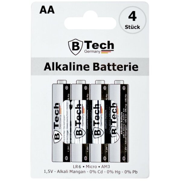 Batterie Alkaline (4er Pack) LR6 AA Mignon-Blister