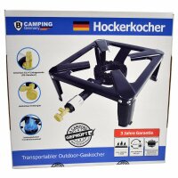 Outdoor Gaskocher (Hockerkocher) mit G1/4"...