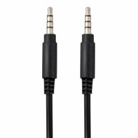 AUX Stereo 3.5mm Audio Kabel 100cm (BASIC LINE) - schwarz