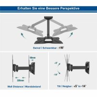 TV Wandhalterung (13-42) - MONITOR mit Schwenkfunktion