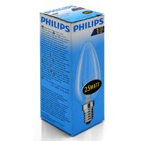 10er Pack PHILIPS E-14 Glühlampe KERZE - 25 Watt - klar