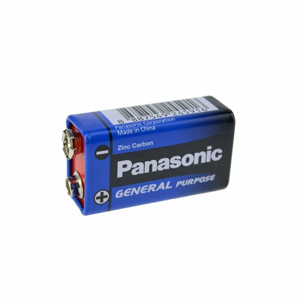 Batterie Panasonic - 9V 6F22 - 1 St.