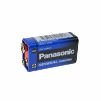 Batterie Panasonic - 9V 6F22 - 1 St.