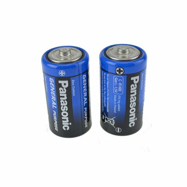 Batterie Panasonic Plus (2) R14 Babyzellen-Blister