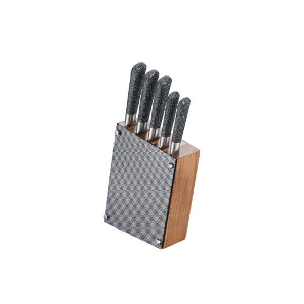 Premium Messer-Set (6-tlg.) mit Holzblock - Für Profi- und Hobbyköche