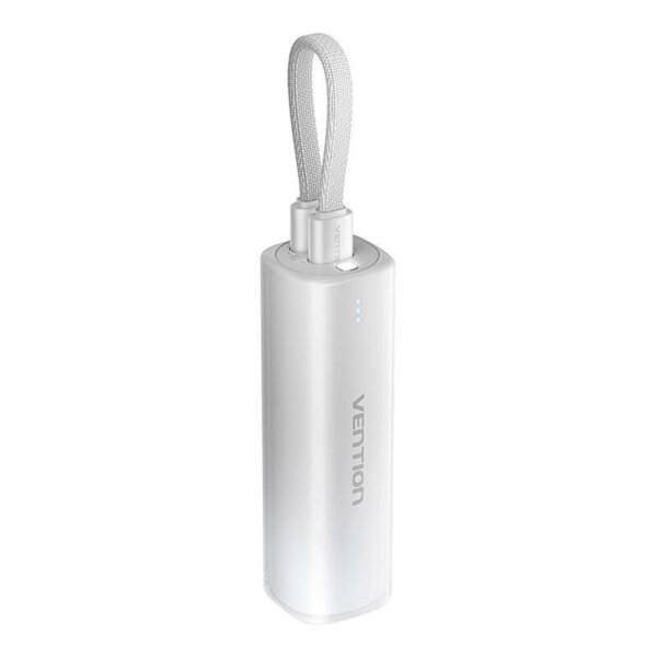 Powerbank 5000 mAh mit Kabel USB Typ C kompatibel mit iPhone 0,11 m