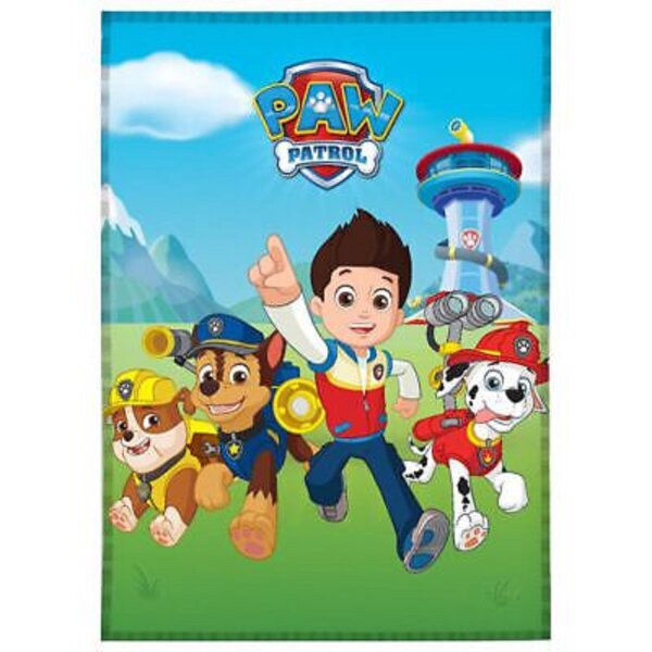 Disney Paw Patrol Kuscheldecke für Kinder – Chase, Marshall und Rubble 140cm zu 100cm