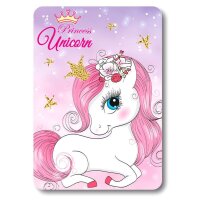 Unicorn Fleecedecke – Kuschelige Decke für...