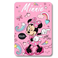 Disney Minnie Maus Kuscheldecke für Kinder 140 x 100...