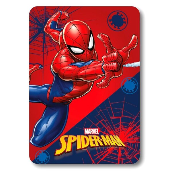 Spiderman Kuscheldecke für Kinder – Flauschige Fleecedecke in 140 x 100 cm