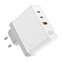 Wandladegerät 100W mit 3 Anschlüssen 2x USB-C,...