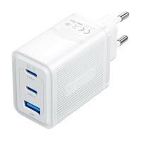 GaN Ladegerät mit 3 Anschlüssen 2x USB-C,  1x...