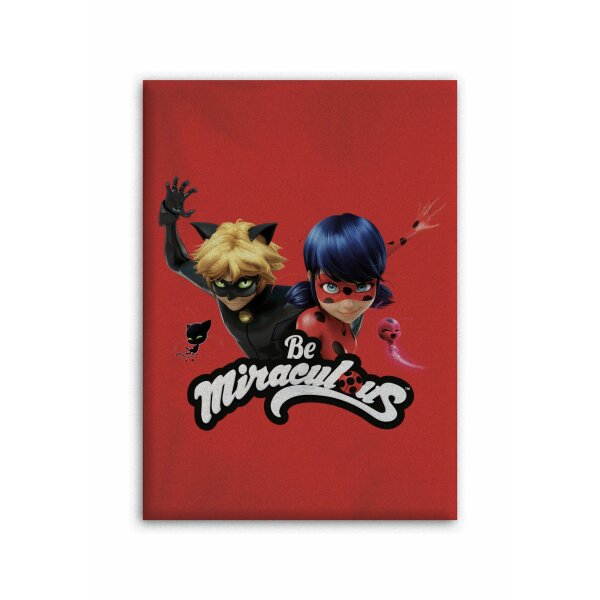 Miraculous Ladybug Kuscheldecke – Weiche Fleecedecke für Kinder, 140 x 100 cm