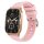 Rose-Gold Watch J10 2,01 Zoll - Bluetooth 3.0/5.0 Sport Watch mit Silikonarmband Wasserdicht