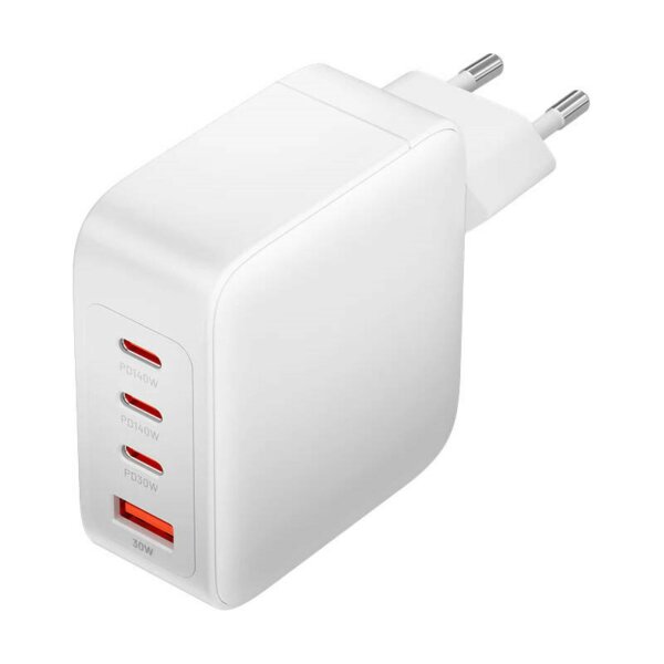 Wandladegerät 140W/140W/30W/18W,3x USB-C, 1x USB-A GaN Ladegerät mit USB-C Kabel