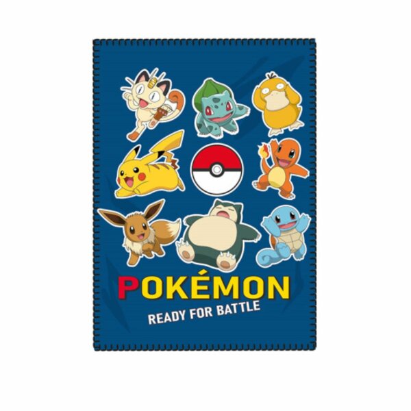 Pokemon Kuscheldecke für Kinder – Fleecedecke in 140 x 100 cm