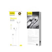 Headset / Kopfhörer mit Mikrofon Typ C PA-M13 weiß - In-Ear-Kopfhörer mit einem 1,2m langen Kabel