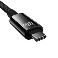 Ladekabel/Datenkabel USB-C 3.2 / USB-C 3.2-Kabel 100 W 4K 60 Hz 1,5 m – Schwarz