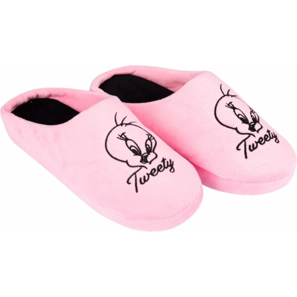 United Labels Looney Tunes Hausschuhe für Damen Tweety Design Puschen Slipper Pantoffeln Pink