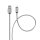 FORCELL F-ENERGY Metal C236 Kabel USB A zu iPhone 2,4A 12W 1 m silber