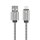 FORCELL F-ENERGY Metal C236 Kabel USB A zu iPhone 2,4A 12W 1 m silber