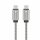 FORCELL F-ENERGY Metall C237 Kabel Typ C auf Typ C PD QC4.0 3A 60W 1 m silber