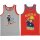 United Labels Feuerwehrmann Sam Unterhemd für Jungen Kinder Tank Top Hemdchen Unterwäsche Grau/Rot (2er Pack)