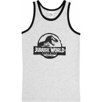 United Labels Jurassic World Unterhemd für Jungen Kinder Tank Top Hemdchen Unterwäsche Grau (2er Pack)