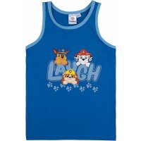 Paw Patrol Unterhemd für Jungen - Kinder Tank Top Hemdchen Unterwäsche Blau/Grau (2er Pack)