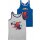 Marvel Spiderman Unterhemd für Jungen - Kinder Tank Top Hemdchen Unterwäsche Grau/Blau (2er Pack)