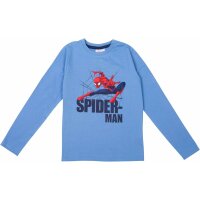 Marvel Spider-Man Schlafanzug für Jungen Kinder Pyjama Set Langarm Oberteil mit Hose Blau/Schwarz