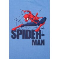 Marvel Spider-Man Schlafanzug für Jungen Kinder Pyjama Set Langarm Oberteil mit Hose Blau/Schwarz