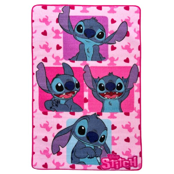 Lilo & Stitch Kinderteppich Teppich Ideal für Spielzeit und Dekoration im Kinderzimmer 120 x 80 cm