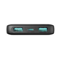 10000 mAh Powerbank Joyroom 2x USB-A und 1x USB-C 22,5 W – schwarz - perfekt für Reisen