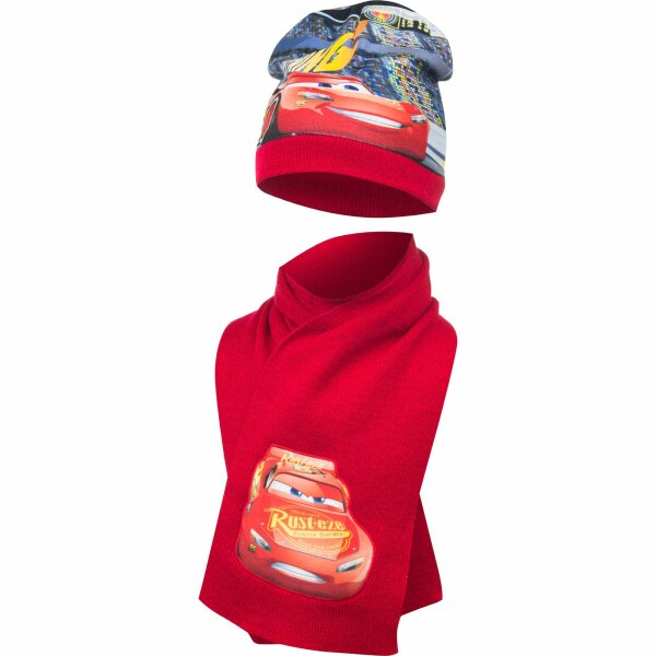 Cars Lightning McQueen Mützen- und Schalset – Warm eingepackt für kleine Rennfahrer!