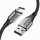 Ladekabel USB 2.0 A auf USB-C Kabel 3A 0,5m Datenkabel 480 Mbit/s in Grau