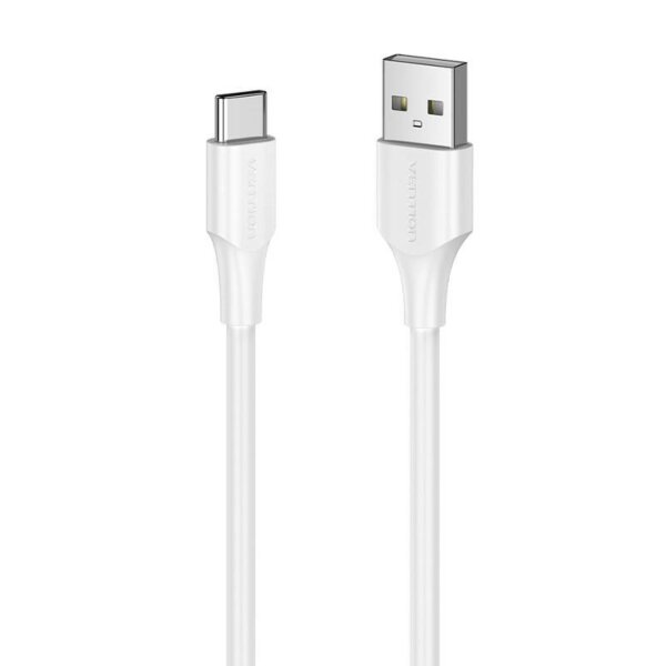 Kabel USB-A (USB 2.0) auf USB-C Ladekabel in Weiß Datenkabel 480 Mbit/s 1m