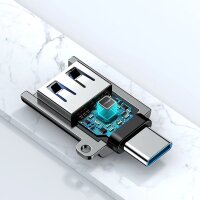 USB-Adapter - USB-A 3.2 Gen 1 (weiblich) - USB-C (männlich) Adapter schwarz