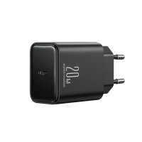 Joyroom Ladegerät 20W mit 1m Kabel USB-C kompatibel mit iPhone in Schwarz