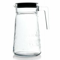 Pasabahce Karaffe aus Glas mit Griff 2000ml mit grauem...