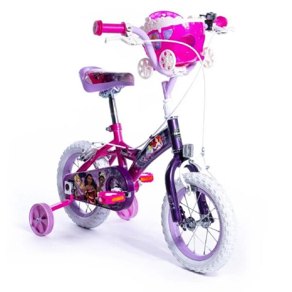 Disney Prinzessinnen Kinderfahrrad – 12 Zoll – Traumhaftes Design für kleine Abenteurer