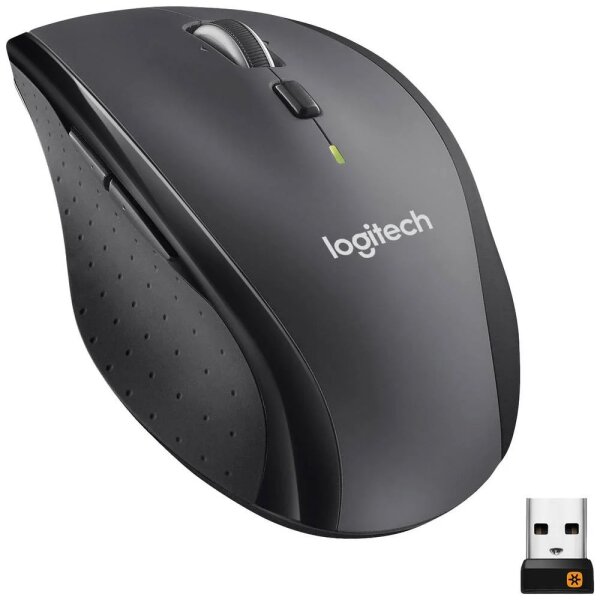 Logitech 7 Tasten Maus M705, Marathon, Wireless, grau -