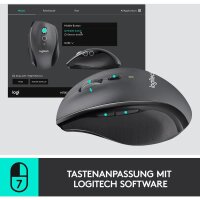 Logitech 7 Tasten Maus M705, Marathon, Wireless, grau -