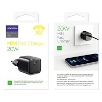 Schnellladegerät Joyroom - USB Typ C Ladegerät 20W Power Delivery Quick Charge 3.0 AFC schwarz